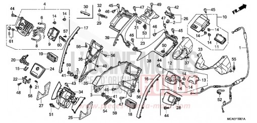COUVERCLE (GL18009/A) (SAC GONFLABLE) GL1800A de 2010